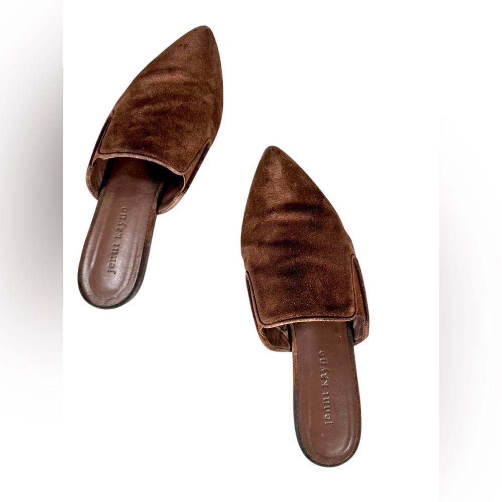 Jenni Kayne Rich Brown Suede Mules US size 8 - Picture 7 of 15